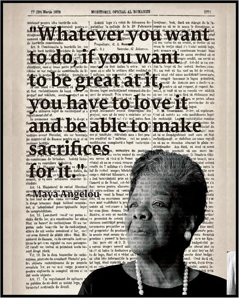 Posterizer 1 pcs-Whatever You Want to Do-Maya Angelou-Quotes-Afro-American Art Collection- Living Room Bedroom Decor- unframed wall art...